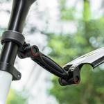 Set 2 aparatori bicicleta fata si spate Rockbros FK-810, Design pliabil telescopic, Poliamida, Negru 5 - lerato.ro