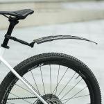 Set 2 aparatori bicicleta fata si spate Rockbros FK-810, Design pliabil telescopic, Poliamida, Negru 8 - lerato.ro