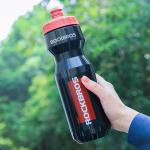 Bidon sport termic Rockbros pentru ciclism, Constructie etansa, Polipropilena, 750ml, Negru / Rosu 5 - lerato.ro