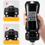 Bidon sport Rockbros 35210066001 pentru ciclism, Constructie etansa, Polipropilena, 600ml, Negru 9 - lerato.ro