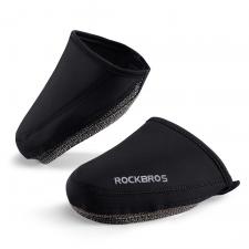 Accesorii Auto / Moto / Bicicleta, Set 2 protectii pentru pantofi ciclism Rockbros LF1030, Windproof, Marime 36-42, Negru, lerato.ro