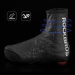 Set 2 protectii pentru pantofi ciclism Rockbros LF1081, Windproof, Waterproof, Marime 42-46, Negru 7 - lerato.ro