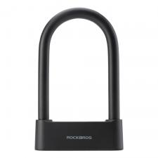 Antifurt bicicleta Rockbros 32210818001 Smart U-Lock, Deblocare amprenta / aplicatie / cheie, Bluetooth, Incarcare USB-C, Negru