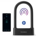 Antifurt bicicleta Rockbros 32210818001 Smart U-Lock, Deblocare amprenta / aplicatie / cheie, Bluetooth, Incarcare USB-C, Negru 3 - lerato.ro