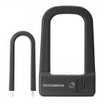 Antifurt bicicleta Rockbros RBNS1 Smart U-Lock, Deblocare NFC / cheie, 600mAh, Incarcare USB-C, Negru 4 - lerato.ro