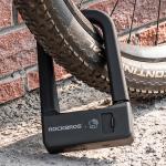 Antifurt bicicleta Rockbros RBNS1 Smart U-Lock, Deblocare NFC / cheie, 600mAh, Incarcare USB-C, Negru 11 - lerato.ro