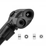 Pompa de podea Rockbros GP6532B, 160 PSI, Manometru integrat, Negru / Portocaliu 4 - lerato.ro