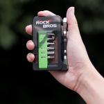 Unealta multifunctionala 14in1 pentru biciclete Rockbros, 12 capete surubelnita, Carcasa compacta, Negru / Verde 10 - lerato.ro