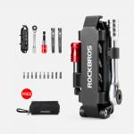 Unealta multifunctionala 14in1 pentru biciclete Rockbros, 10 capete surubelnita, 2 leviere pentru anvelopa, Negru 3 - lerato.ro