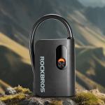 Pompa electrica pentru bicicleta Rockbros L1 Mini, 70 PSI, Lungime furtun 20 cm, Incarcare USB-C, Negru 16 - lerato.ro