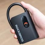 Pompa electrica pentru bicicleta Rockbros L1 Mini, 70 PSI, Lungime furtun 20 cm, Incarcare USB-C, Negru 4 - lerato.ro