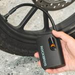 Pompa electrica pentru bicicleta Rockbros L1 Mini, 70 PSI, Lungime furtun 20 cm, Incarcare USB-C, Negru 6 - lerato.ro