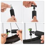 Pompa bicicleta cu CO2 Rockbros, Umflare rapida, Design compact, Constructie din aluminiu, Negru 12 - lerato.ro