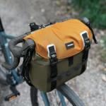 Geanta bicicleta Rockbros DB005 pentru ghidon, 13.5-24L, Waterproof, Verde / Portocaliu 7 - lerato.ro