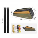 Geanta bicicleta Rockbros 088 pentru cadru, 0.25L, Verde / Portocaliu 5 - lerato.ro