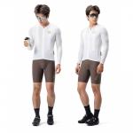 Jacheta cu maneca lunga pentru ciclism Rockbros YDCX008, Slim fit, Respirabila, Logo reflectorizant, Poliester / Nailon, Marime XXXL, Alb 3 - lerato.ro