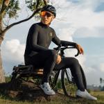 Jacheta cu maneca lunga pentru ciclism Rockbros YDWT020, Flexible fit, Respirabila, Fleece layer, Poliester, Marime XL, Negru 4 - lerato.ro