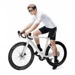 Tricou cu maneca scurta pentru ciclism Rockbros 15200025, Flexible fit, Respirabil, Poliester, Marime XXXL, Alb 5 - lerato.ro