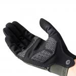Manusi pentru ciclism Rockbros 16110006002 cu absortie a socurilor, Material respirabil, Marimea M, Negru / Verde 4 - lerato.ro