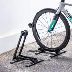 Suport pliabil depozitare bicicleta Rockbros 27210001001 cu montare pe podea, Pliabil, Compatibil cu roti de 20–29 inch, Negru 5 - lerato.ro