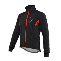 Jacheta de iarna pentru ciclism Rockbros YPW021, rezistenta la vant, Marime XL, Negru