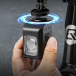 Lumina bicicleta Rockbros M8  LED, 4000mAh, 1600lm, Incarcare USB-C, IPX6, Negru 11 - lerato.ro