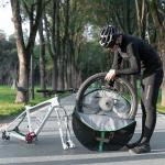 Husa transport / protectie Rockbros D40 pentru o roata de bicicleta. Doametru 74cm, Waterproof, Negru 12 - lerato.ro