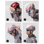 Husa protectie pentru casca ciclism Rockbros 20001BK, Waterproof, Negru 6 - lerato.ro