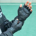 Manusi moto din piele ecologica Rockbros 16220006002, Protctie pentru articulatii, Marimea M, Negru 3 - lerato.ro