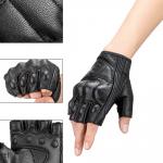 Manusi moto din piele ecologica Rockbros 16220006002, Protctie pentru articulatii, Marimea M, Negru 5 - lerato.ro