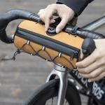 Geanta bicicleta Rockbros TL002 Road To Sky pentru ghidon, 1.5L, Waterproof, Portocaliu 8 - lerato.ro