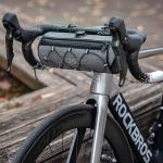 Geanta bicicleta Rockbros TL002 Road To Sky pentru ghidon, 1.5L, Waterproof, Gri 6 - lerato.ro