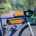 Geanta bicicleta Rockbros TL003 Road To Sky pentru cadru, 2L, Waterproof, Portocaliu 12 - lerato.ro