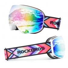 Ochelari de schi pentru copii Rockbros SP284 cu protectie UV, Anti-Fog, 15.8 × 8.3 cm, Alb