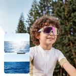 Ochelari de ciclism polarizati Rockbros SP383 pentru copii 6-14 ani, Alb / Rosu 4 - lerato.ro