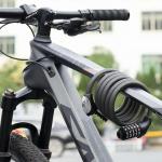 Antifurt bicicleta Rockbros RKS531, Cu Cifru, Lungime 180cm, Cablu din otel, Iluminare LED, Negru 6 - lerato.ro