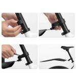 Set 2 aparatori bicicleta fata si spate Rockbros FK-880, Dimensiune roti 24 inch, Negru 8 - lerato.ro
