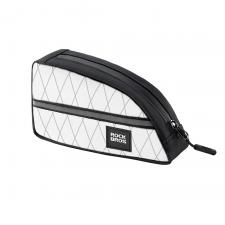 Suporturi telefon si depozitare accesorii, Geanta bicicleta Rockbros 30120121005080 pentru cadru, 0.8L, Waterproof, 20 × 16 × 5 cm, Alb, lerato.ro