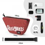 Geanta bicicleta Rockbros G011 Flash Journey pentru ghidon, 0.7L, Poliester, 27 × 11 × 9 cm, Rosu 3 - lerato.ro