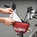Geanta bicicleta Rockbros G011 Flash Journey pentru ghidon, 0.7L, Poliester, 27 × 11 × 9 cm, Rosu 5 - lerato.ro