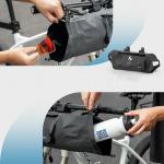 Geanta bicicleta Rockbros AS-154 pentru ghidon, 8L, Waterproof, 42 × 17 × 17 cm, Negru 5 - lerato.ro