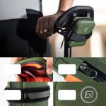 Geanta bicicleta Rockbros F006, Montare sub sa, 0.35L, Poliester, 10.8 x 9 x 4.6 cm, Verde 5 - lerato.ro