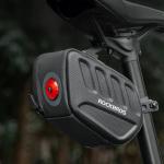 Geanta bicicleta Rockbros C61 cu lumina smart incorporata, Montare sub sa, 0.45L, IPX6, Negru 5 - lerato.ro