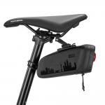 Geanta bicicleta Rockbros AS-141 cu lumina smart incorporata, Baterie lumina 250mAh, Montare sub sa, 0.66L, 18 × 8 × 8 cm, Negru 4 - lerato.ro