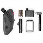 Geanta pentru bicicleta Rockbros AS-078-1, Lumina spate smart incarcabila USB-C, Waterproof, Montare sub sa, 0.8L, Negru 7 - lerato.ro
