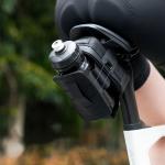 Geanta pentru bicicleta Rockbros P010, Suport pentru sticla de apa, Element reflectorizant, Montare sub sa, 0.2L, Negru 6 - lerato.ro
