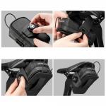 Geanta pentru bicicleta Rockbros P010, Suport pentru sticla de apa, Element reflectorizant, Montare sub sa, 0.2L, Negru 10 - lerato.ro
