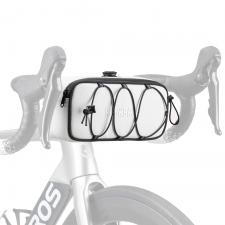 Suporturi telefon si depozitare accesorii, Geanta bicicleta Rockbros TL001 Road To Sky pentru ghidon, 1.9L, Waterproof, Alb, lerato.ro