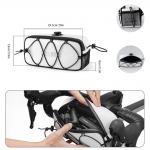 Geanta bicicleta Rockbros TL001 Road To Sky pentru ghidon, 1.9L, Waterproof, Alb 4 - lerato.ro