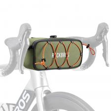 Suporturi telefon si depozitare accesorii, Geanta bicicleta Rockbros TL001 Road To Sky pentru ghidon, 1.9L, Waterproof, Verde, lerato.ro